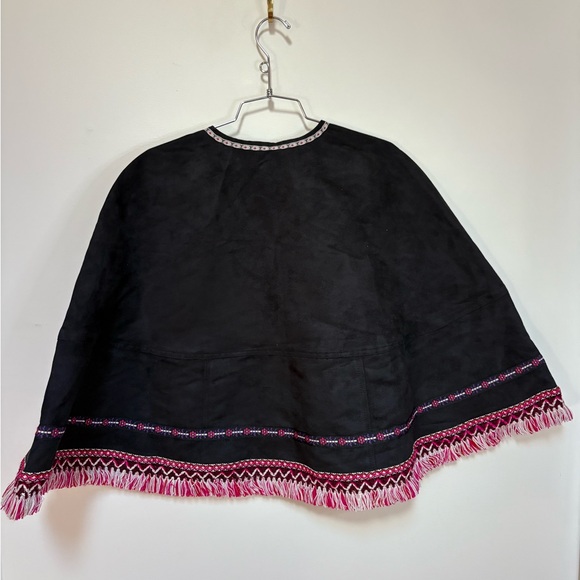 NWOT Free People Anna Sui Suede Cape Size Medium - Picture 11 of 14